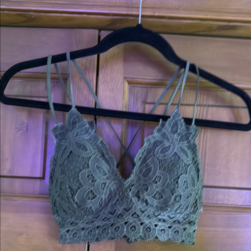 Lace Bralette with Strappy Back